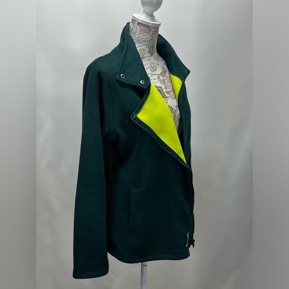 BENCH Teal and yellow full zip jacket size‎ XL - Picture 10 of 15